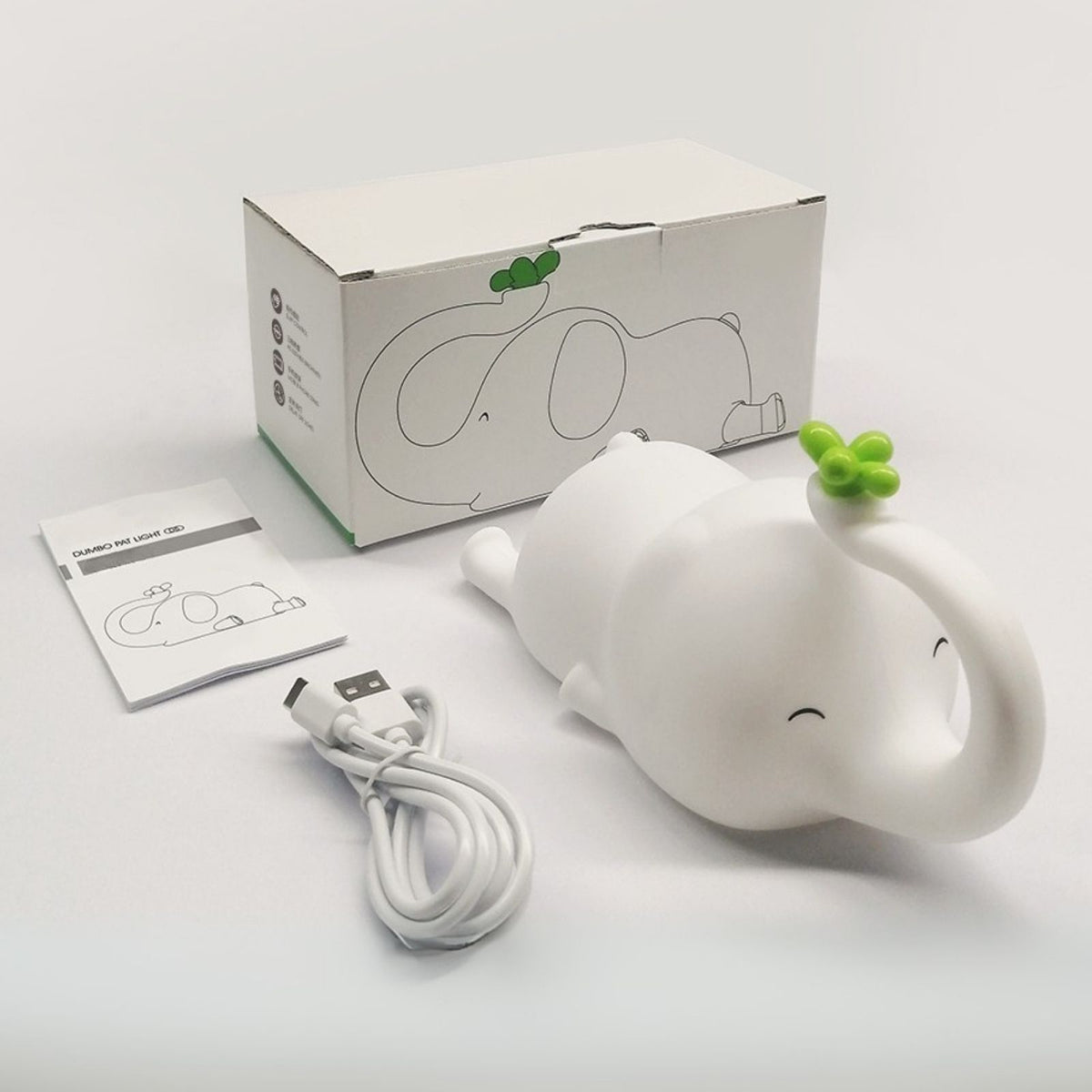 LED-Elefanten-Nachtlicht Tischleuchte Tierlicht Kinder-Nachttischlampe