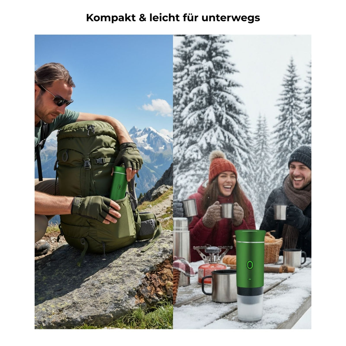 Kaffeemaschine tragbar Kaffeeautomat Reisekaffeemaschine Espressokocher