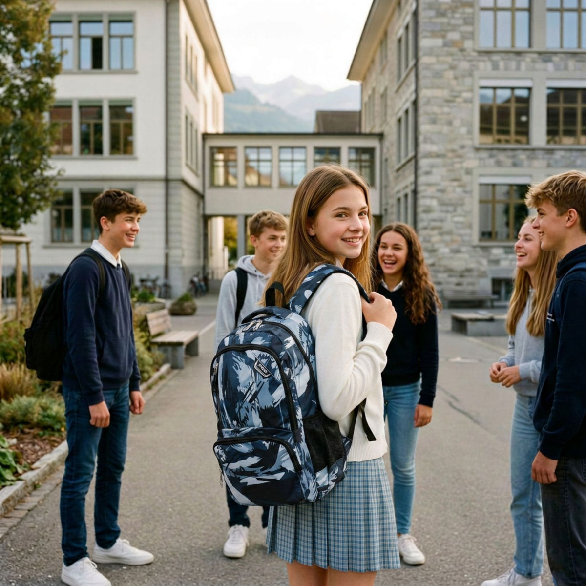 Schulrucksack Teenager-Rucksack Schulranzen Schulthek Schuelzgi